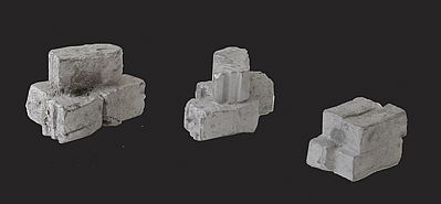 N-Scale-Arch Cut-Stone Block Stacks Kit Unpainted (3) N Scale Model Railroad Building Accessory #20069