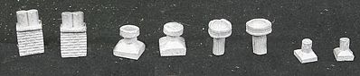 N-Scale-Arch Roof Detail Assortment Vintage N Scale Model Railroad Building Accessory #20083