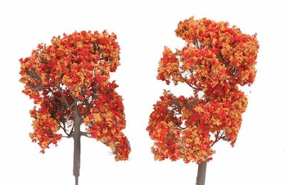 N-Scale-Arch Trees Fall Fiesta Orng 6/ - N-Scale (6)