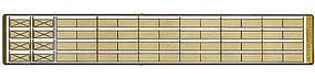 N-Scale-Arch 4' Chain Link Fence with Gates 550 Scale Feet N Scale Model Railroad Building Accessory #61066