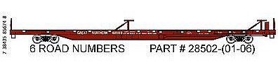 Trainworx PS 85 Flatcar Straight Sill Great Northern #61004 N Scale Model Train Freight Car #2850203