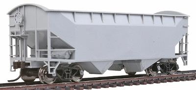 Trainman Offset 2-Bay Open Hopper Undecorated HO Scale Model Train Freight Car #18890