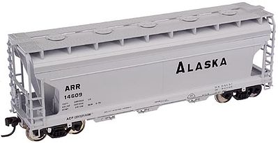 Trainman 3560 Centerflow Covered Hopper Alaska Railroad HO Scale Model Train Freight Car #20001135