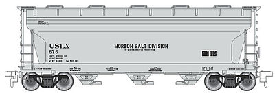 Trainman 3560 Centerflow Covered Hopper Morton Salt Division HO Scale Model Train Freight Car #20001145