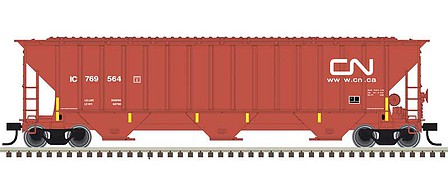 Trainman 4750 Cov Hopp CN 769606 - N-Scale