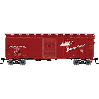 Trainman 40 Single-Door Boxcar Kit Canadian Pacific #249799 HO Scale Model Train Freight Car #21000048