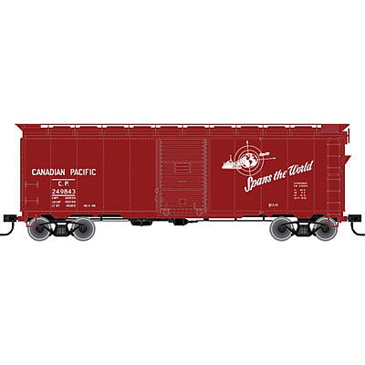 Trainman 40 Single-Door Boxcar Canadian Pacific #249935 HO Scale Model Train Freight Car #21000050
