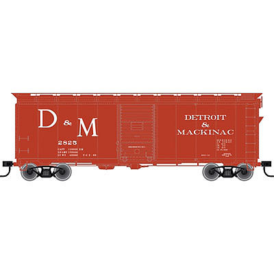 Trainman 40 Single-Door Boxcar - Detroit & Mackinac #2928 HO Scale Model Train Freight Car #21000053