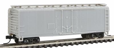 Trainman Trainman(R) 40 Plug-Door Boxcar Undecorated N Scale Model Train Freight Car #3300