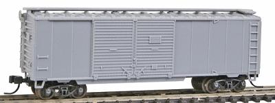 Trainman 40 Double Door Boxcar - Ready to Run - Undecorated N Scale Model Train Freight Car #38800