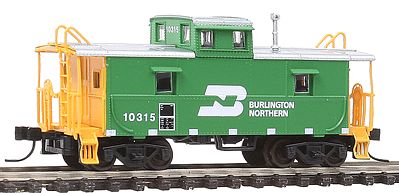 Trainman Cupola Caboose Burlington Northern 10315 N Scale Model Train Freight Car #39880