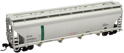 Trainman 4-Bay Covered Hopper Eastman Chemical ETCX #289914 N Scale Model Train Freight Car #50000639