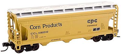 Trainman ACF 3650 Covered Hopper Corn Products 80028 N Scale Model Train Freight Car #50000920
