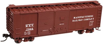 Trainman 40 Double Door Boxcar Manufacturers Railway Company N Scale Model Train Freight Car #50001277