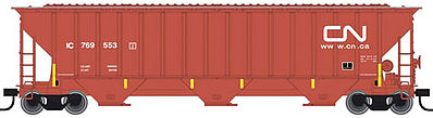 Trainman Thrall 4750 3-Bay Covered Hopper Canadian National N Scale Model Train Freight Car #50001793