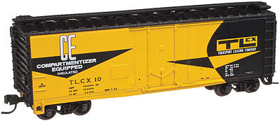 Trainman 40 Plug-Door Boxcar Transport Leasing Company N Scale Model Train Freight Car #50001816