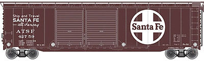 Trainman 50 Double Door Boxcar ATSF #42759 N Scale Model Train Freight Car #50002254