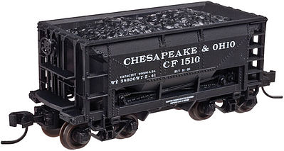 Trainman 70 Ton Ore Car Chesapeake & Ohio #1516 N Scale Model Train Freight Car #50002625