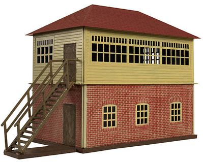 Trainman Interlocking Tower - Kit (Plastic) HO Scale Model Railroad Building #717