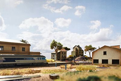 Trix French Town Homes Kit - N-Scale