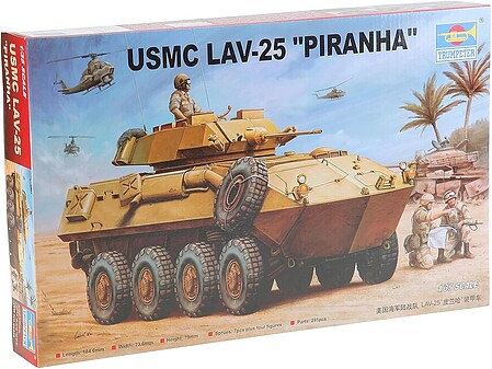 Trumpeter USMC LAV-25 Piranha Plastic Model Military Vehicle Kit 1/35 Scale #00349