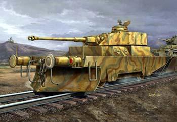 Trumpeter Panzerjagerwagen Armored Rail Car Plastic Model Military Vehicle Kit 1/35 Scale #00368