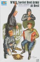 Trumpeter WWII Soviet Red Army At Rest Figure Set (4) (D) Plastic Model Kit 1/35 Scale #00413