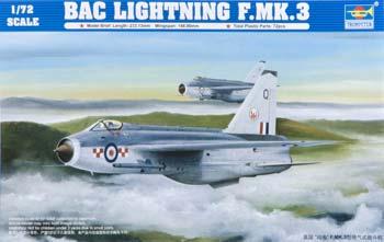 Trumpeter (BAC) Canberra Lightning F Mk 3 Fighter Plastic Model Airplane 1/72 Scale-- #01635