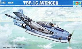 Trumpeter TBF1C Avenger Aircraft Plastic Model Airplane 1/32 Scale #02233
