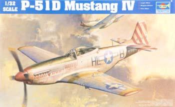 Trumpeter P51D Mustang IV Fighter Plastic Model Airplane Kit 1/32 Scale #02275