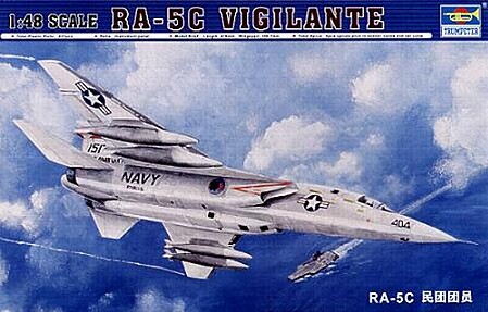 Trumpeter RA5C Vigilante Aircraft Plastic Model Airplane Kit 1/48 Scale #02809