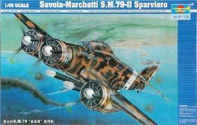 Trumpeter Savoia Marchetti 79-II Sparviero Italian Bomber Plastic Model Airplane 1/48 Scale #02817