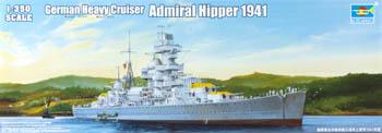 Trumpeter German Admiral Hipper Heavy Cruiser 1941 Plastic Model Military Ship Kit 1/350 Scale #05317