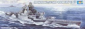 Trumpeter French Navy Richelieu Battleship 1943 Plastic Model Military Ship 1/700 Scale #05750