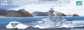 Trumpeter German Prinz Eugen Heavy Cruiser 1942 Plastic Model Military Ship 1/700 Scale #05766