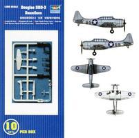 Trumpeter SBD-3 Dauntless Aircraft Carrier Fleet (10) Plastic Model Airplane Kit 1/350 Scale #06204