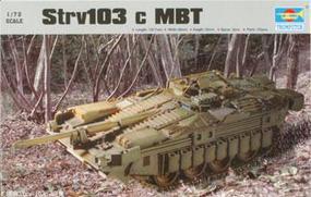 Trumpeter Strv 103c Main Battle Tank Plastic Model Military Vehicle Kit 1/72 Scale #07220