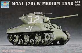 Trumpeter US M4A1(76)W Sherman Tank Plastic Model Military Vehicle Kit 1/72 Scale #07222