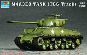 Trumpeter M4A3E8 (Easy Eight) Tank w/T66 Tracks Plastic Model Military Vehicle Kit 1/72 Scale #07225