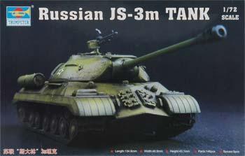 Trumpeter Russian JS3m Stalin Tank Plastic Model Military Vehicle Kit 1/72 Scale #07228
