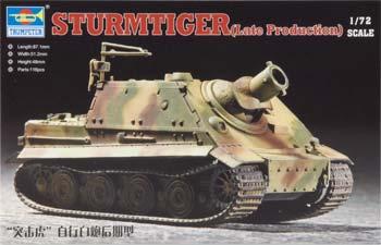 Trumpeter Stumtiger Assault Mortar Late Version Plastic Model Military Vehicle Kit 1/72 Scale #07247