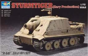 Trumpeter Sturmtiger Assault Mortar Early Version Plastic Model Military Vehicle 1/72 Scale #07274