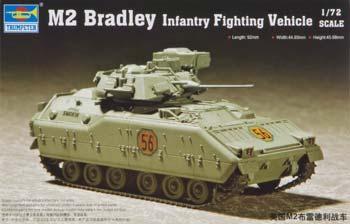 Trumpeter M2A0 Bradley Infantry Fighting Vehicle Plastic Model Military Kit 1/72 Scale #07295
