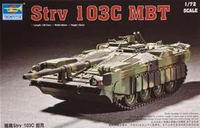 Trumpeter Swedish Strv 103C Main Battle Tank Plastic Model Military Vehicle 1/72 Scale #07298
