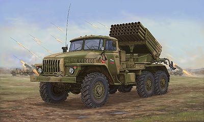 Trumpeter Russian BM-21 Hail MRL Late Version Plastic Model Military Vehicle Kit 1/35 Scale #1014