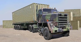 Trumpeter US M915 Army Truck with 40' Container Trailer Plastic Model Military Vehicle Kit 1/35 #1015
