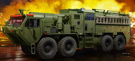 Trumpeter M1142 HEMTT Tactical Fire Fighting Truck Plastic Model Military Vehicle 1/35 Scale #1067