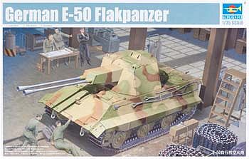 Trumpeter German E50 Flakpanzer Tank Plastic Model Military Vehicle Kit 1/35 Scale #1537