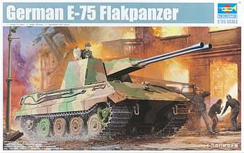 Trumpeter German E75 Flakpanzer Tank Plastic Model Military Vehicle Kit 1/35 Scale #1539