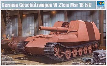 Trumpeter German Geschutzwagen VI Tiger Grille 21cm Msr 18 (sf) Plastic Model Kit 1/35 Scale #1540
